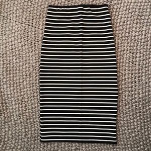 Black and white skirt